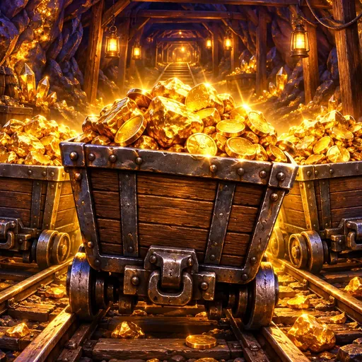 3 Carts of Gold: Hold and Win cover art with goldmine symbols