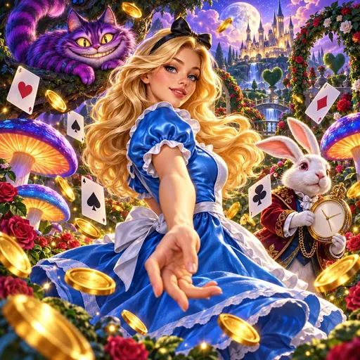 Alice WonderLuck cover art with a fairytale theme